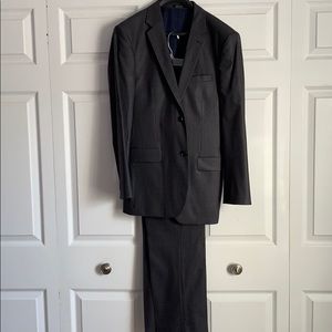 Pinstripe gray suit from Express